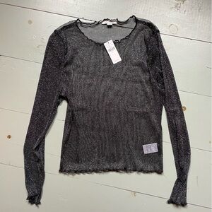 NWT American Eagle See-through shiny shift L